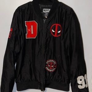 Dead pool men’s large marvel jacket bomber